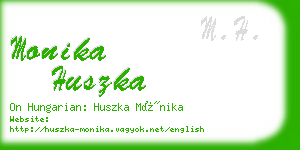 monika huszka business card